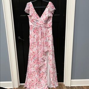 Floral Pink Maxi Dress